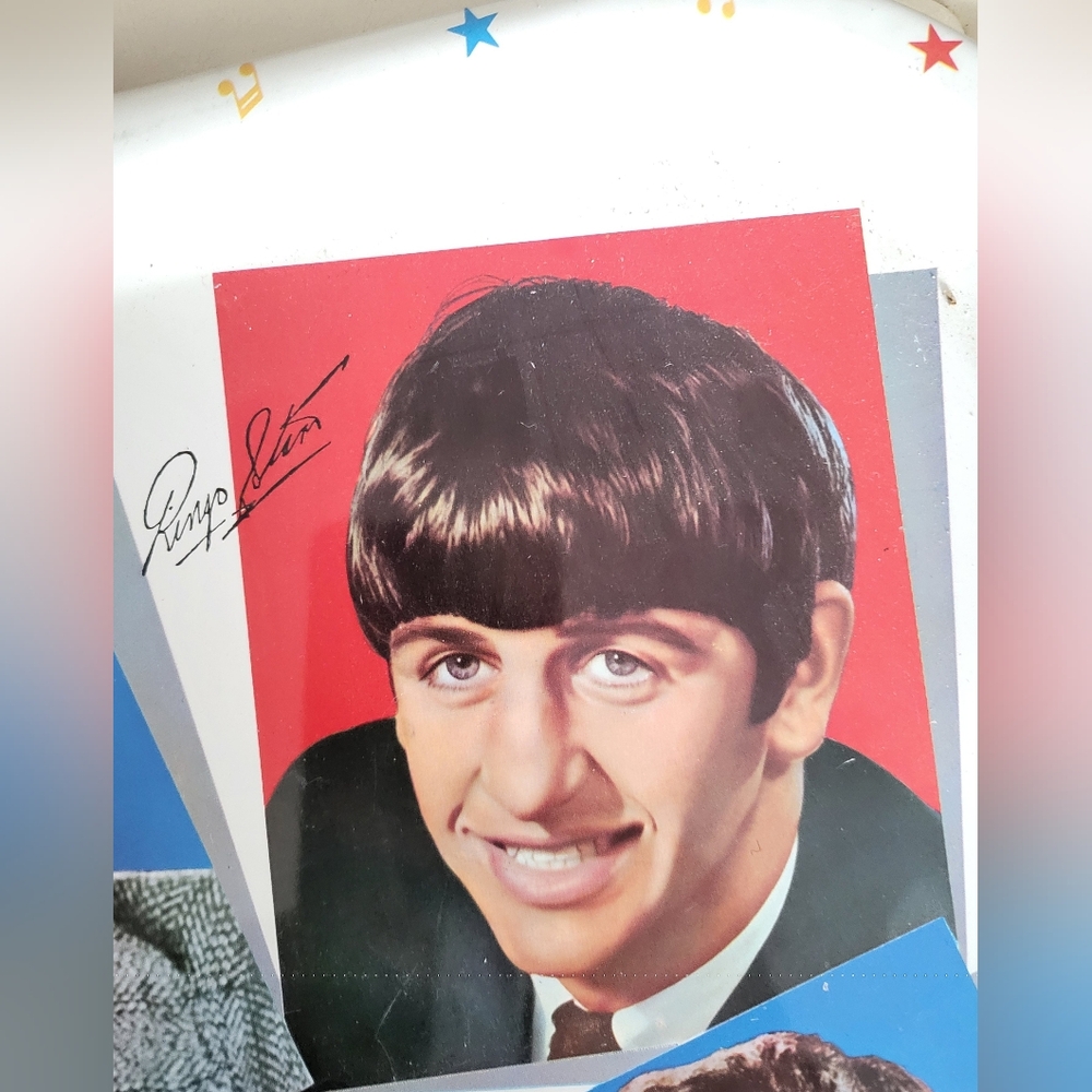 Vintage 1964 Beatles Worcester Ware Metal Tray - Original Label - - Picture 4 of 7